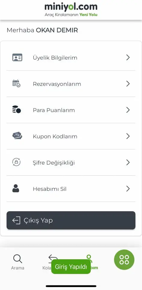 Miniyol screenshot 2